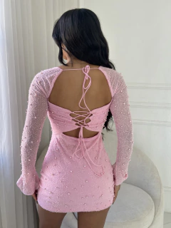 Imagem do Vestido Denise Pérola Manga Longa Cód. 2455