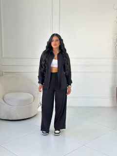 Conjunto Camisão Alfaiataria Linho Cód. 2452 na internet