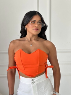 Corselet Trançado Malha Crepe Cód. 2467 (Coleção Numanice) - comprar online