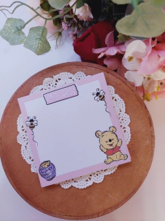 Bloco de anotações Ursinho Pooh