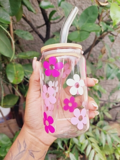 Glass cup Flowers