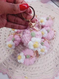 Chaveiro Abóbora pink