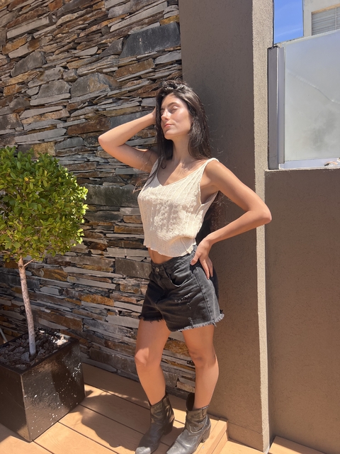 MUSCULOSA TEJIDA MALDIVAS HILADO ALGODON