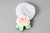 molde flor rosa con hojas