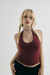 Top halter ''Descarada'' - Bordo - Expulsada