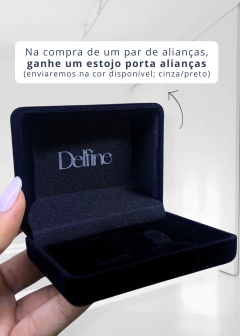 Aliança de Namoro em Prata 3mm Akai ito + Anel de Brinde - loja online