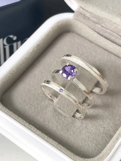 Aliança de Namoro em Prata 2mm Delicate + Anel de Brinde - comprar online