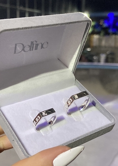 Aliança de Namoro em Prata 4mm Heart - loja online