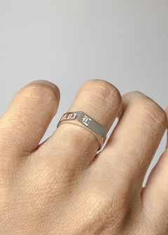 Aliança de Namoro em Prata 4mm Heart - comprar online
