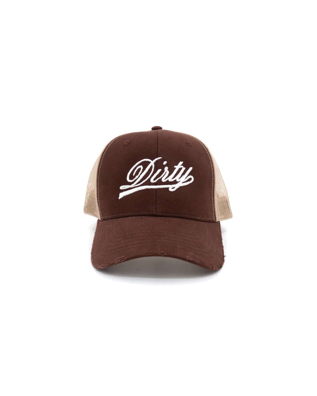 GORRA TRUCKER MARRÓN "DIRTY"