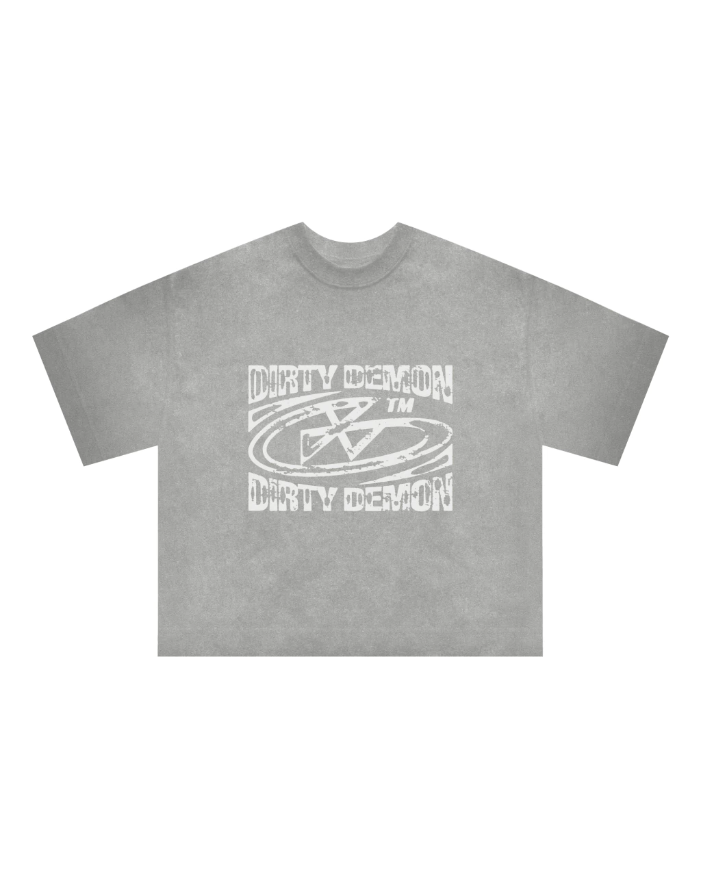 REMERA "SQUARE" GREY WASHED