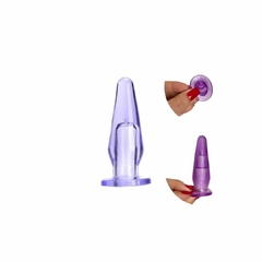PLUG ANAL EM SILICONE JELLY COM ORIFÍCIO 7 X 3,5CM P na internet
