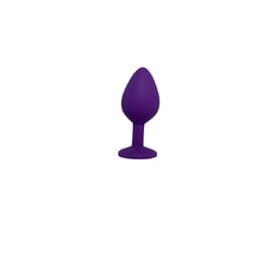 PLUG ANAL ROXO EM SILICONE G - comprar online