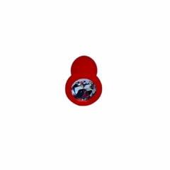PLUG ANAL VERMELHO EM SILICONE P - comprar online