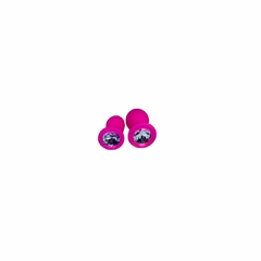 KIT DE PLUG ANAL EM SILICONE PINK P, M