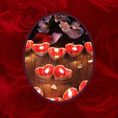 KIT DE 5 VELAS DECORATIVAS DE CORAÇÃO VERMELHO - VITORELI SEX SHOP