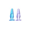 PLUG ANAL EM SILICONE JELLY COM ORIFÍCIO 7 X 3,5CM P
