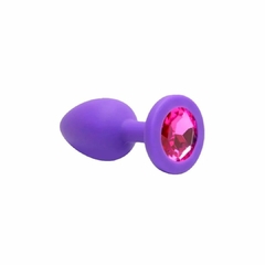 PLUG ANAL ROXO EM SILICONE M