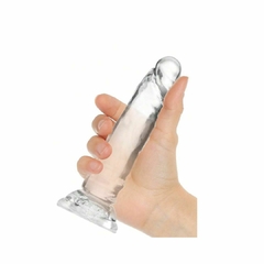 PROTESE DILDO TRANSPARENTE COM VENTOSA 17X3,5 - comprar online