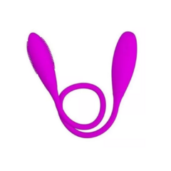 VIBRADOR DUPLO SNAKY VIBE RECARREGAVEL - VITORELI SEX SHOP