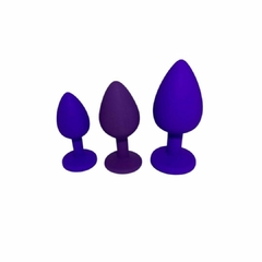 KIT DE PLUG ANAL EM SILICONE P, M, G - comprar online