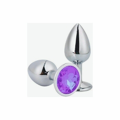 Plug Anal de Metal Redondo Tamanho P - VITORELI SEX SHOP