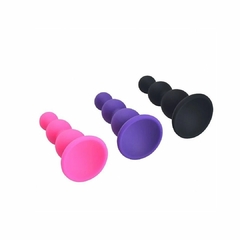 PLUG ESCALONADO EM SILICONE PEQUENO 7,5 X 2,7CM P na internet