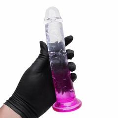 PROTESE DILDO TRANSPARENTE COM VENTOSA 19,5X3,8 - loja online