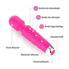 Vibrador Recarregavel Varinha Magica - loja online