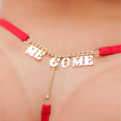 CALCINHA VERMELHA COM FRASE PLUS SIZE GG/G1