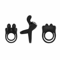 ANEL PENIANO EM SILICONE COM VIBRADOR RECARREGAVEL - VITORELI SEX SHOP