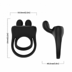 ANEL PENIANO EM SILICONE COM VIBRADOR RECARREGAVEL - comprar online