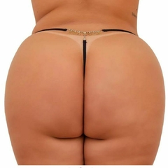 CALCINHA PRETA COM FRASE PLUS SIZE GG/G1 SUA MUSA na internet