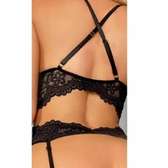 BODY SEXY EM RENDA PRETA COM ABERTURA NA REGIÃO INTIMA P/M/G na internet