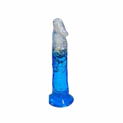 PROTESE DILDO TRANSPARENTE COM VENTOSA 19,5X3,8 - comprar online