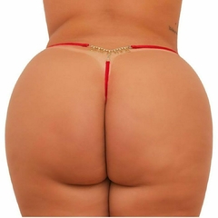 CALCINHA VERMELHA COM FRASE PLUS SIZE GG/G1 - loja online