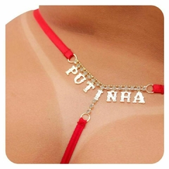 CALCINHA VERMELHA COM FRASE PLUS SIZE GG/G1 - VITORELI SEX SHOP