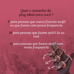 Plug Anal de Metal Redondo Tamanho M - comprar online