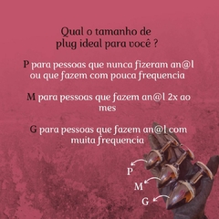 Plug Anal de Metal Coração Tamanho M - comprar online