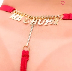 Calcinha Vermelha Sexy de Frase na internet