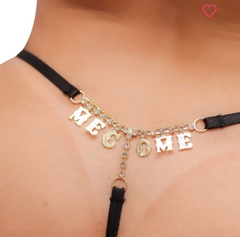 Calcinha Preta Sexy de Frase - VITORELI SEX SHOP