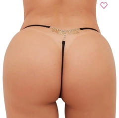 Calcinha Preta Sexy de Frase - comprar online