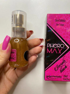 PERFUME DE FEROMONIO PHERO MAX SECRET BLACK FEMININO 20ML - comprar online