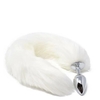 Plug Anal Tamanho M de Pelucia Calda Branca