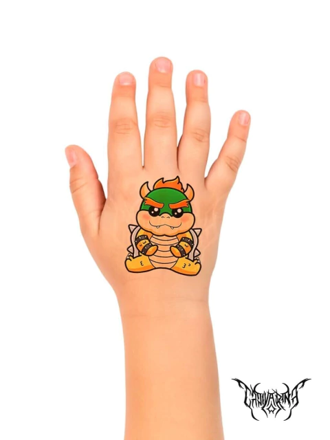 Tattoo Temporária - Bowser (Super Mario)