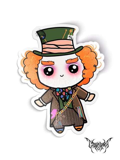 Adesivo - Chapeleiro Maluco