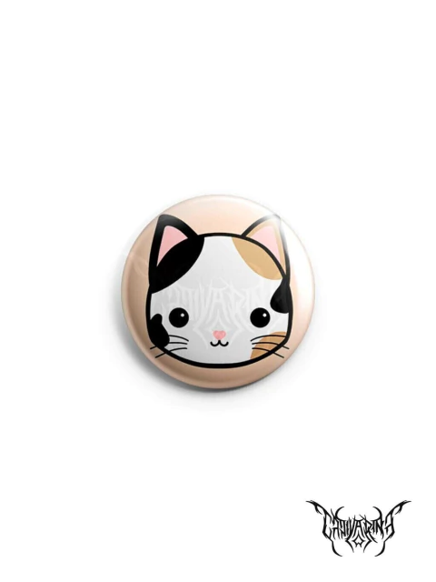 Botton - Gato Branco Manchado