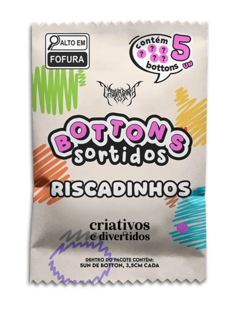 Bottons Sortidos - Riscadinhos
