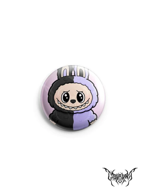 Botton - Labubu Preto e Roxo