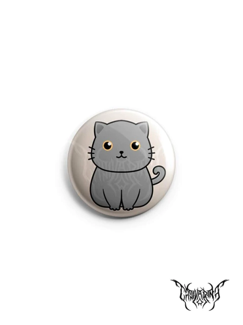 Botton - Gato Cinza Corpinho Inteiro